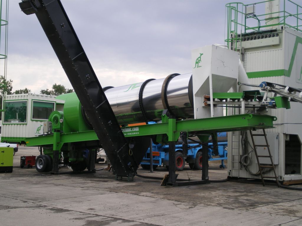 drag conveyor for hot and cold asphalt plant
