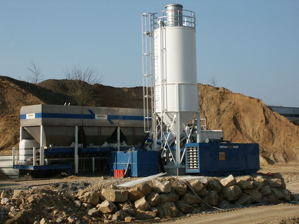 centrale grave ciment avec silo a ciment