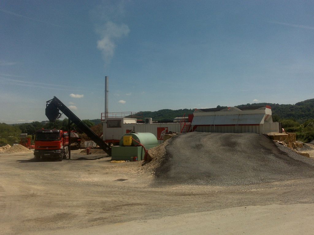 production d'enrobé froid et chaud