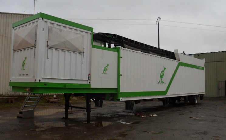 one trailer hot asphalt plant