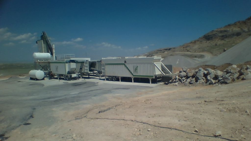 continious hot asphalt unit