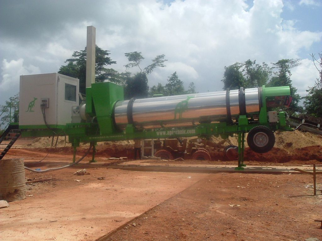 control cabin and dryer drum trailor