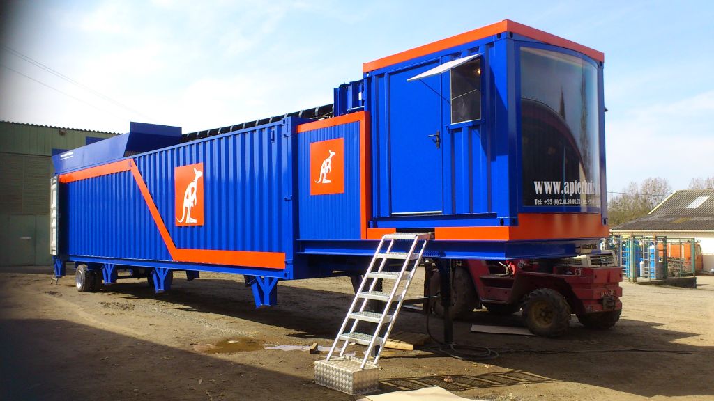 containerized hot asphalt plant